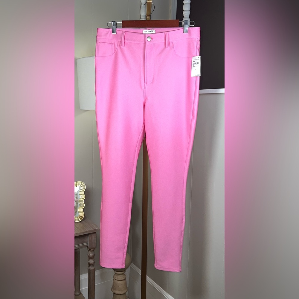 Good American Pink Skinny Pants Size 12